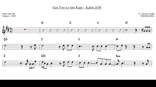 Set Fire to the Rain - Adele 2011 (Alto Sax Eb) [Sheet music]