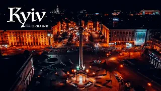 Night Kyiv | 4k Cinematic video | DJI Mavic Air 2