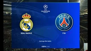 PES 2019 | REAL MADRID vs PSG | UEFA Champions League | Gameplay PC