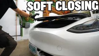 Tesla Model Y & 3 Soft Closing Frunk Install!