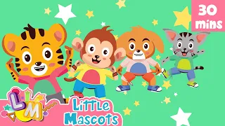 Head Shoulder Knees & Toes + Bingo Song + More Little Mascots Nursery Rhymes & Kids Songs