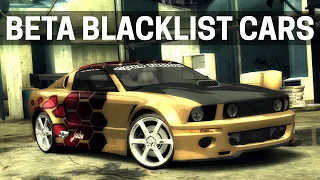 NFS Most Wanted - Beta Blacklist Cars