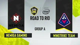 CS:GO - Nemiga Gaming vs. Winstrike Team [Nuke] Map 3 - ESL One Road to Rio - Group A - CIS