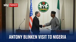 Antony Blinken and Nigerian Foreign Minister Yusuf Tuggar hold news conference