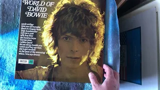 DAVID BOWIE UNBOXING: THE WORLD OF DAVID BOWIE  BLUE VINYL RSD STEREO LIMITED EDITION   #DAVIDBOWIE