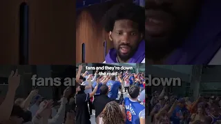 🗽 Joel Embiid thinks too many Knicks fans came to Philly 🔔 | #shorts