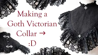 Making a gothic novel inspired collar
