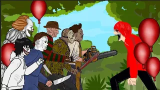 BERO VS Pennywise,Jeson,Jeff The Killer, Freddy Krueger,Michael Myers,Leatherface