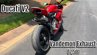 Ducati Panigale V2 |FULL TITANIUM VANDEMON EXHAUST| Pure Sound! Best Exhaust?