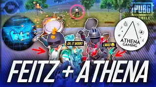 【Feitz x ATHENA?!】 Two Legends in One Video😎 - PUBG MOBILE
