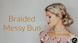 Braided Side Bun Updo