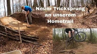 Neuer Tricksprung an unserem Hometrail.