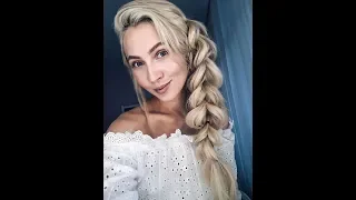 Romantic hairstyle. Braid. Урок 45. Романтическая прическа. Коса на резинках