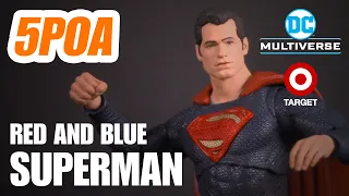 McFarlane Toys Target Exclusive DC Multiverse Red and Blue Superman - 5POA Action Figure Review