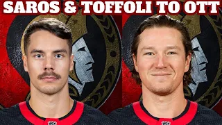 Ottawa Senators Trade for Juuse Saros and Tyler Toffoli? Sens Trade Rumours 2023! NHL Playoffs 2024?