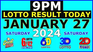 9pm Lotto Result Today January 27 2024 (Saturday)