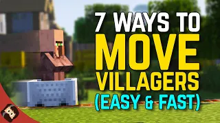 How To Move Villagers In Minecraft! (TOP SECRET METHOD AT END)