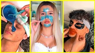 😘 Skincare Routines Tiktok Joshua Monis and Noemi Nikita Couple 😘💘 💕 | Skincare Asmr |Tiktok