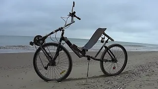 Лежачий велосипед, передньоприводний. Recumbent bike FWD. #recumbentbike #fwd