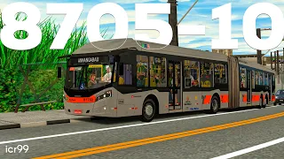 FIRST TRIP OF THE DAY on LINE 8705-10 | CAIO MILLENNIUM BRT 0500UDA | SP Carrão City 5 |OMSI 2