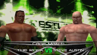 WWF No Mercy: Cage Match - The Rock vs Stone Cold Steve Austin!