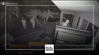 Redlands police searching for burglary crew