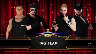 WWE 2K18 Barney Ross,JCVD VS Tyler Breeze,Fandango Elimination Tag Match