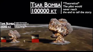 Comparación de Bombas nucleares Tamaño y lugares #nuclear #bomba #atomica