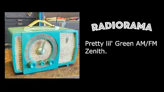 Nice and green: Early 50's Zenith AM/FM radio restoration