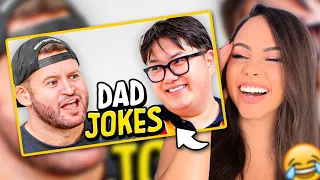 Dad Jokes | Don't laugh Challenge | Alan vs Andrew | Bunnymon REACTS