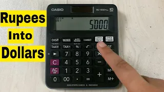 How to Convert Rupees into Dollars on Calculator in Hindi/Urdu