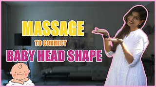 Massage to correct baby head shape | Baby round head correction|Flat Head In baby Reasons & Cure