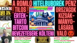 Bitcoin Hírek (1850) - A Romló HitelBuborék Pénz, Országok KiZsákmányolására Való😈