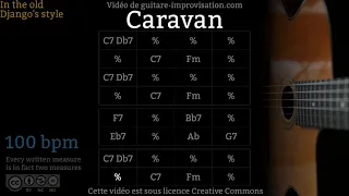 Caravan (100 bpm) - Gypsy jazz Backing track / Jazz manouche