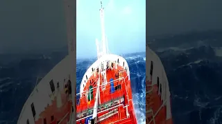 ship in storm! PART 8.  Atlantic Ocean +20 mt monster wave #wave #ocean #ship #viral #shorts