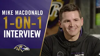 1-on-1 with Ravens New Defensive Coordinator Mike Macdonald | Baltimore Ravens