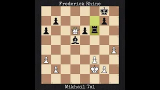 Mikhail Tal vs Frederick Rhine | Chicago, IL USA (1988)