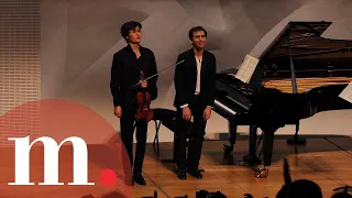 Alexandre Kantorow and Daniel Lozakovich perform Brahms's Scherzo from the F.A.E Sonata