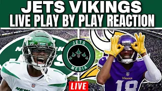 NEW YORK JETS VS MINNESOTA VIKINGS LIVE PLAY BY PLAY REACTION | Week 13 NFL 2022