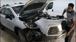 2018 Chevy trax how to take the front bumper and headlight off