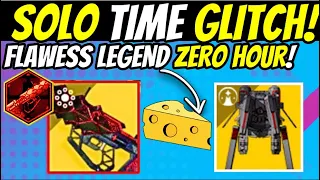 New SOLO Zero Hour Time GLITCH! Get Vimana Junker Legend FLAWLESS Outbreak Crafted CHEESE Destiny 2