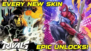 EVERY COSMETIC SKIN + PALETTE SWAP in Marvel Rivals! Epic Unlocks and Emotes!