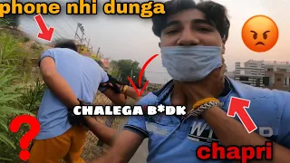 😩Chapri boy stole my phone 😭|Saksham Manhas😡|Must watch| Extreme Roadrage😭