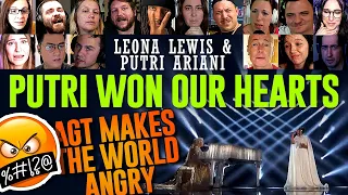 TERLALU SPEKTAKULER UNTUK LEVEL AGT Putri Ariani Leona Lewis - Run AGT 2023 Reaction Compilation