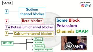 68 SECONDS on CLASSIFICATION of ANTI-ARRHYTHMIC DRUGS (With handy mnemonic!)