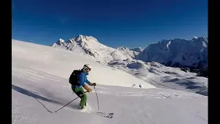 Deep snow skiing,  skiing powder basic technique tips