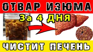 Как ОЧИСТИТЬ ПЕЧЕНЬ за 4 ДНЯ ОТВАРОМ ИЗЮМА 👍 ПРОСТО, БЫСТРО и ЭФФЕКТИВНО