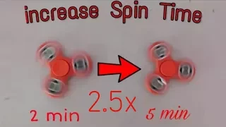 How to increase fidget spinner spin time - Hindi