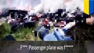 Ужасающее видео сразу после падения боинга MH17