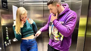 The guy took off my pant¡€s in the elevator😱shock videos @Babycoma13 FITNESSTONYA/prank reaction